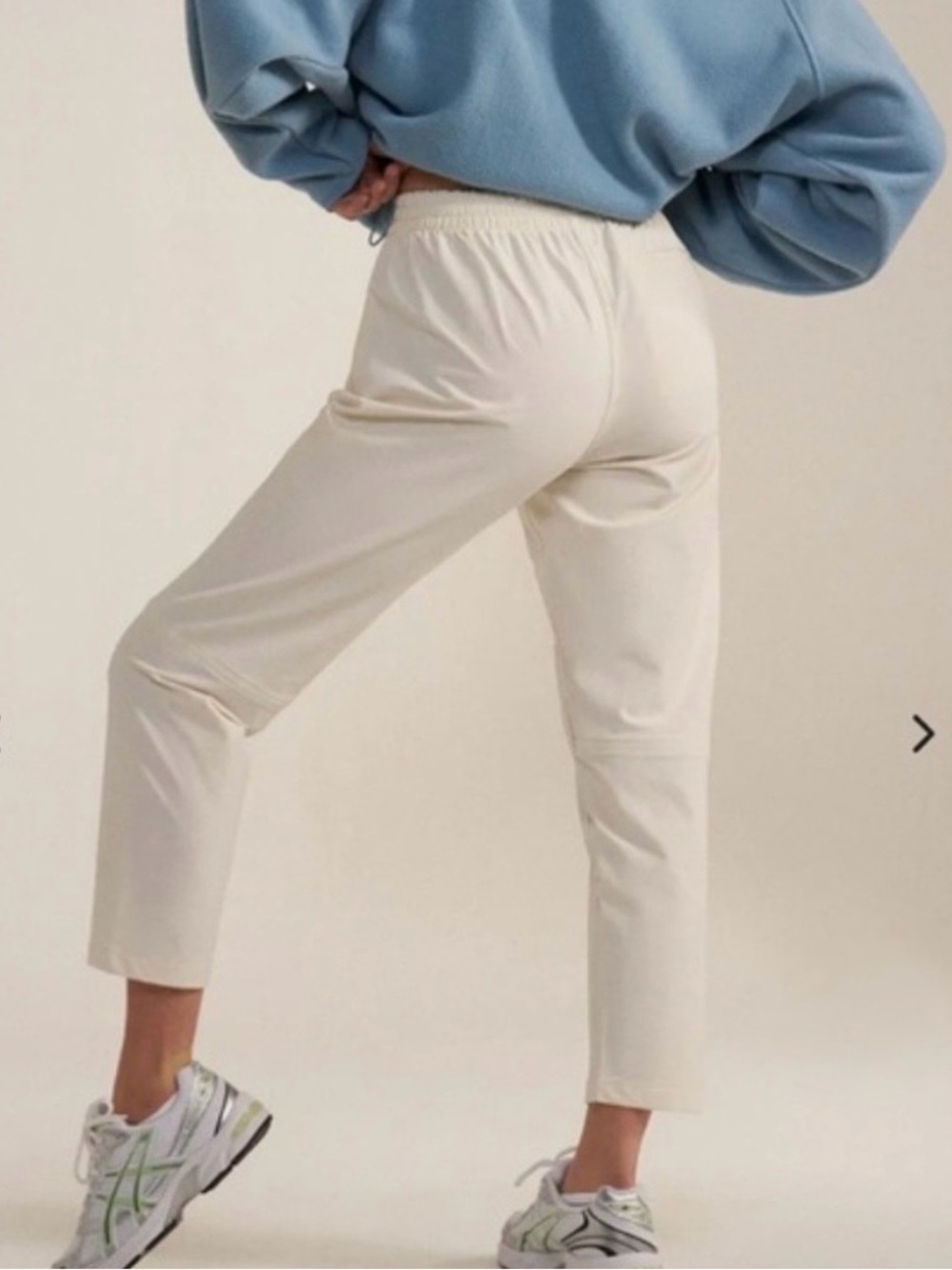 Outdoor Voices Cream Straight Track Joggers